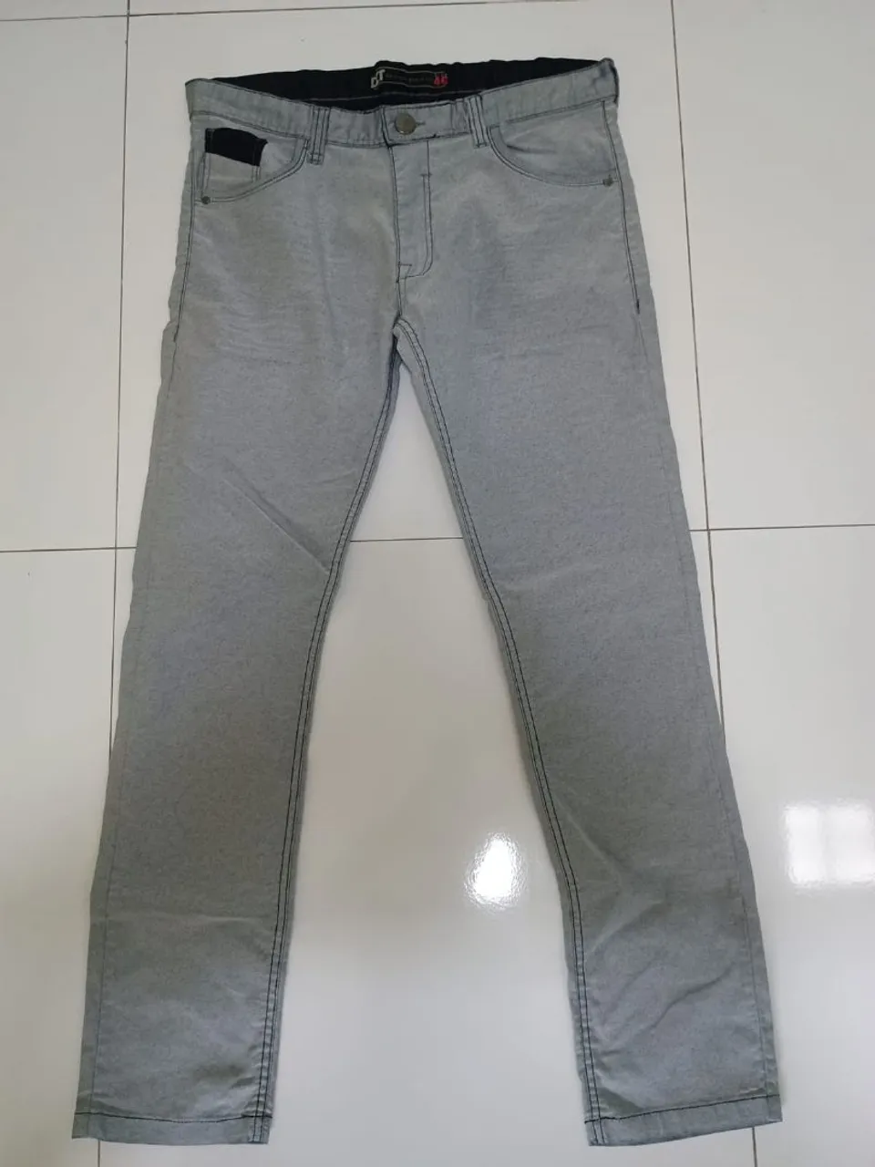 Calça Masculina Jeans Cinza Masculina