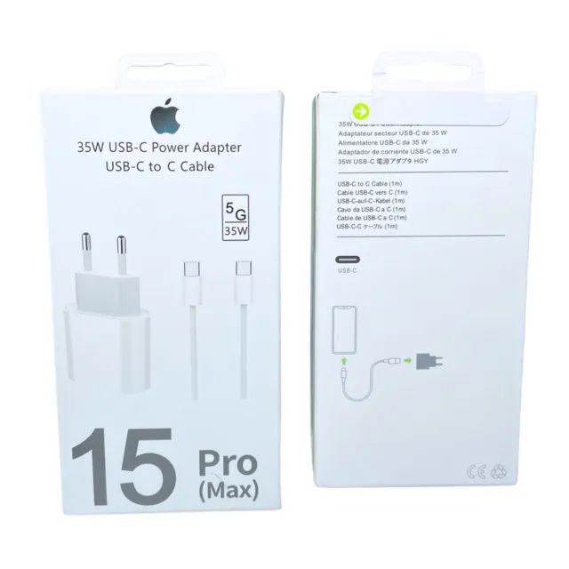 Carregador Iphone 15 PRO MAX 35W USB-C C/Cabo Atendimento 24horas no whatsapp