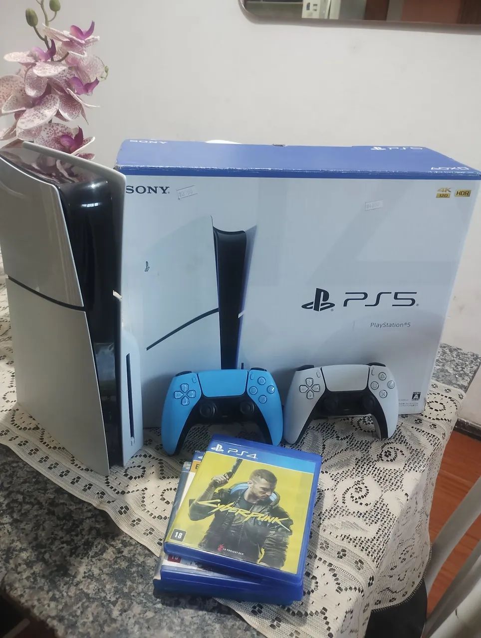 PS5 slim com leitor de mídia