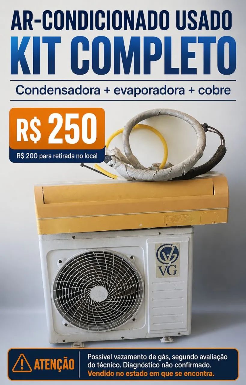 AR CONDICIONADO SPLIT c/defeito