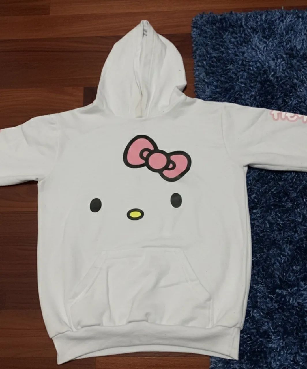 Moletom Oversized Hello Kitty - Estilo Aesthetic & Coquette - Foto 3