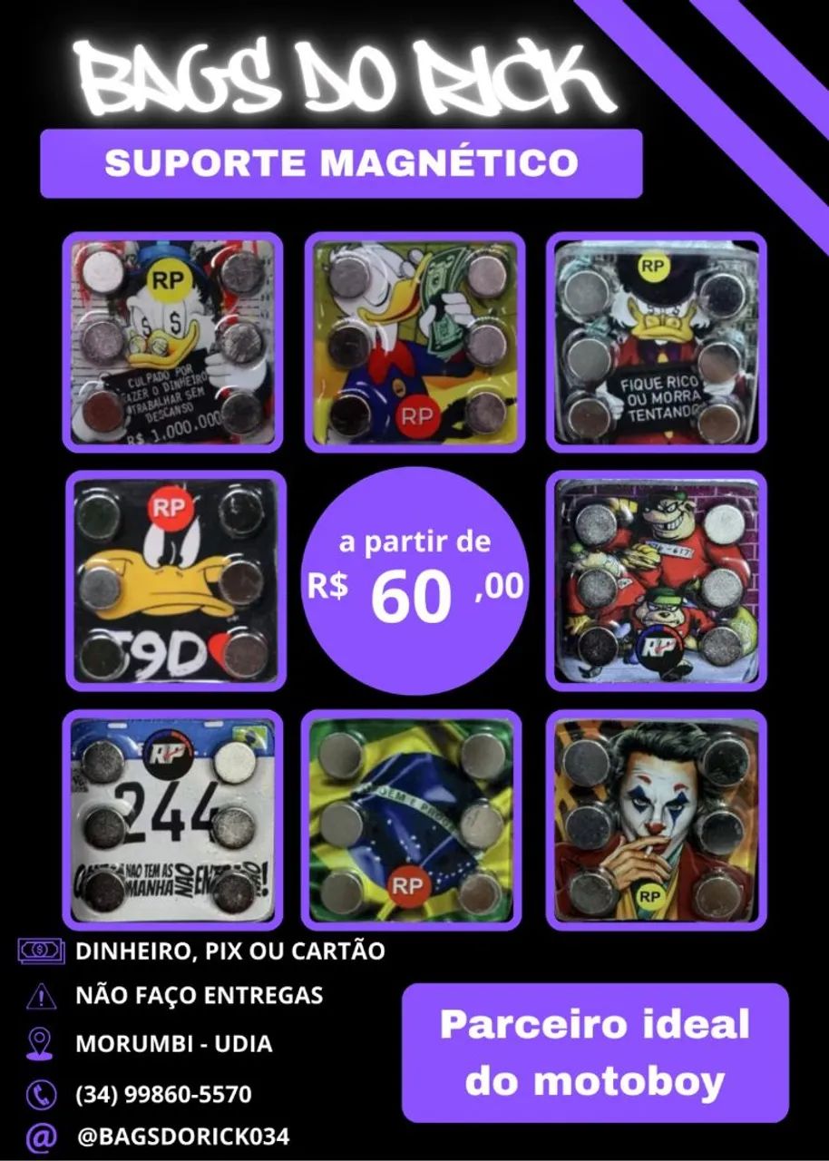 SUPORTE MAGNÉTICO PARA MOTO  - Foto 4
