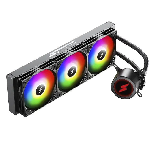 Water Cooler SuperFrame ISENGARD MAGIC 360mm Tela Telinha Display LCD Customizável ARGB - Foto 2