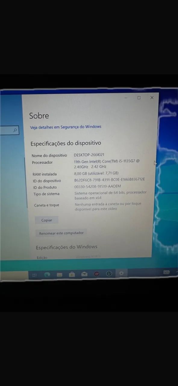 Notebook Lenovo ThinkPad E14 Intel Core i5 11th / 8GB RAM / 256GB NVME - Foto 4