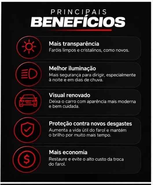 RESTAURAÇÃO E VITRIFICAÇÃO DE FAROL - Foto 3