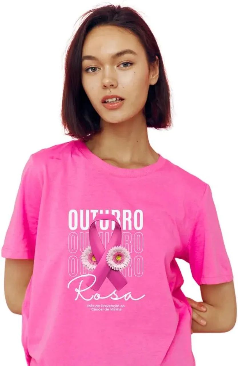 Camisas personalizadas outbro rosa - Foto 3