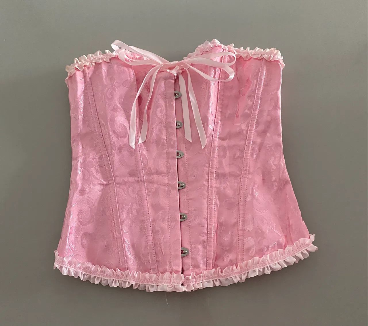 corset rosa tamanho m 