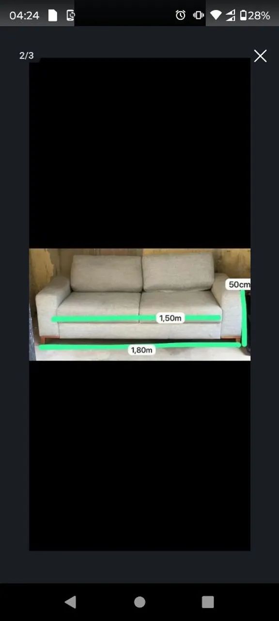 Vendo um sofá de dois lugares modelo novo  - Foto 2