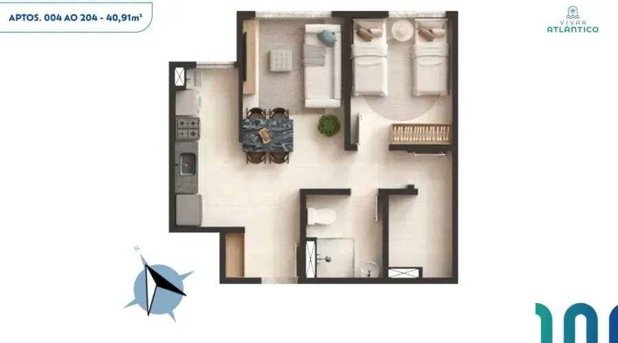 PLANTA 40m²