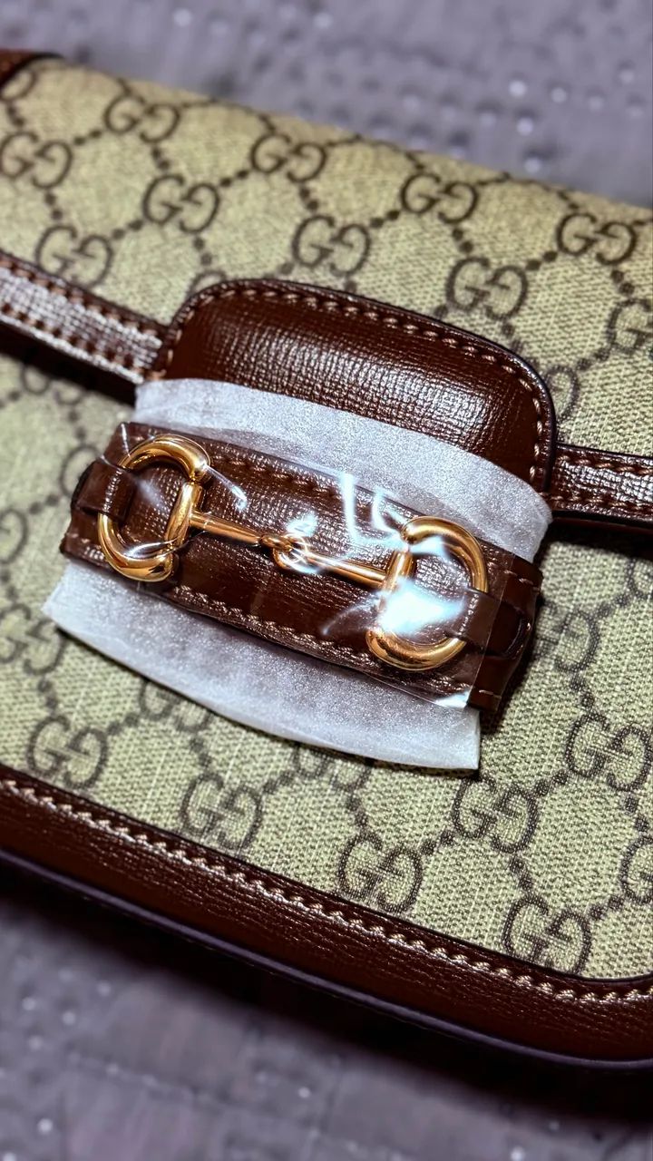 Bolsa amino Gucci Heorsebit 1955 - Foto 5