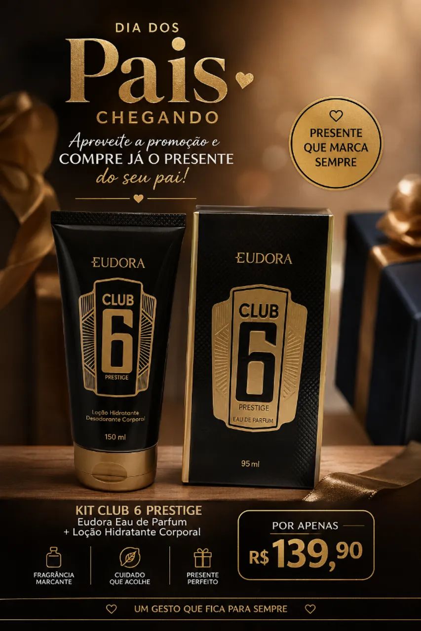 Perfume Eudora Club 6 masculino
