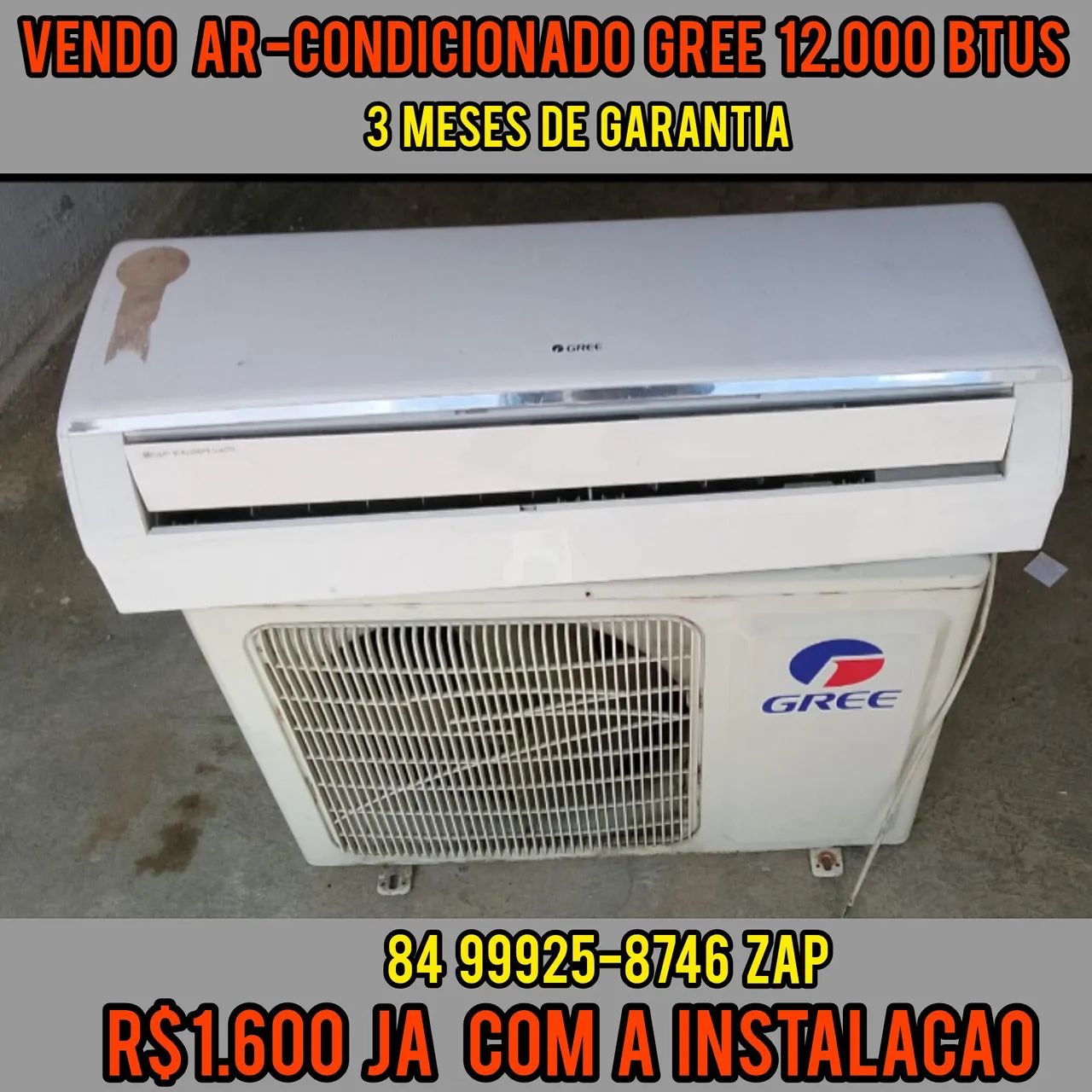 Vendo Ar-condicionado 12.000 BTUs 