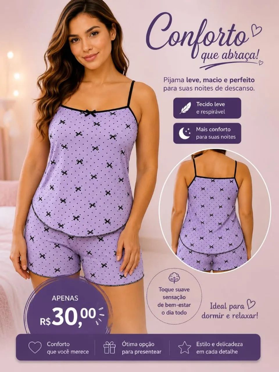 Baby doll malha fria