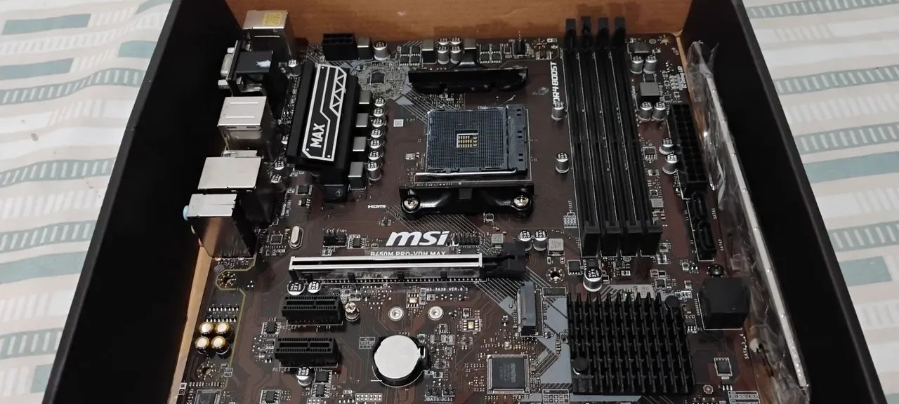 (COM DEFEITO) PLACA MÃE B450M PRO-VDH MAX - Foto 2