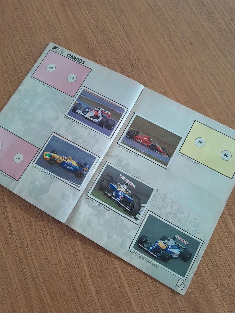 Album de figurinhas Fórmula 1 de 1991 - Foto 4