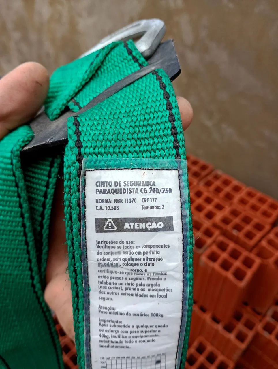 Cinto de segurança paraquedista  - Foto 4