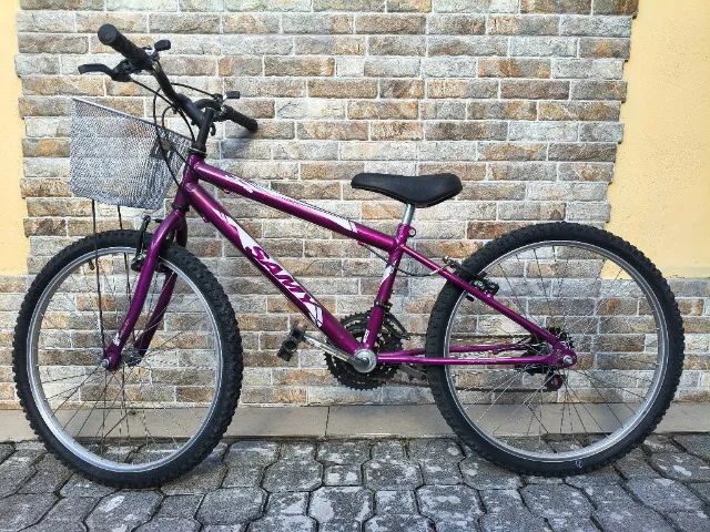 Bicicleta Samy Aro 24 Feminina com Cesta