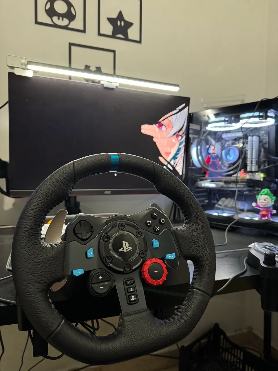 VOLANTE LOGITECH G29 + CÂMBIO SHIFTER - Foto 5