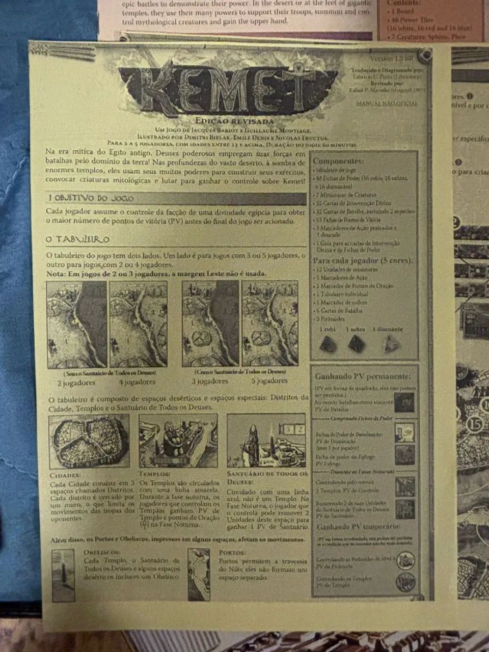 Kemet - Jogo de Tabuleiro - Excelente estado - cartas sleevadas - Foto 4