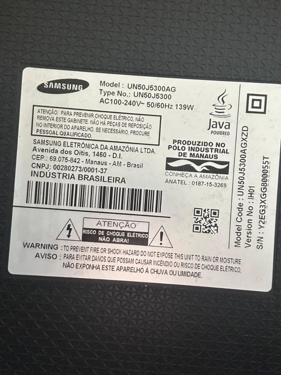 TV SAMSUNG 48" - com defeito  - Foto 4