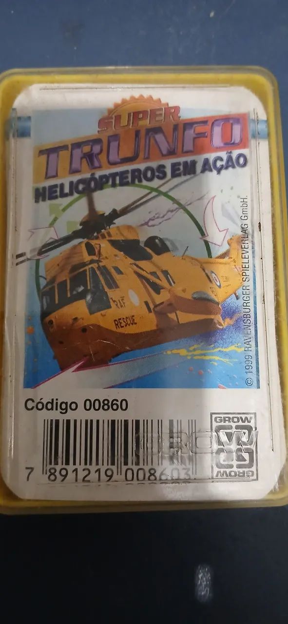 Super Trunfo Helicóptero em ação  Grow