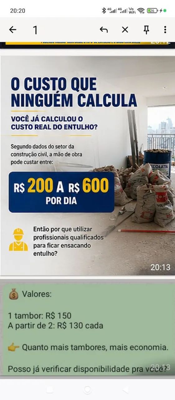 Remoção de entulhos ensacado retirada  de móveis velhos  - Foto 5