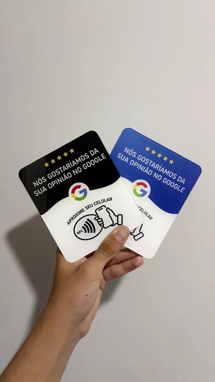 PLACA NFC GOOGLE AVALIAÇÃO 