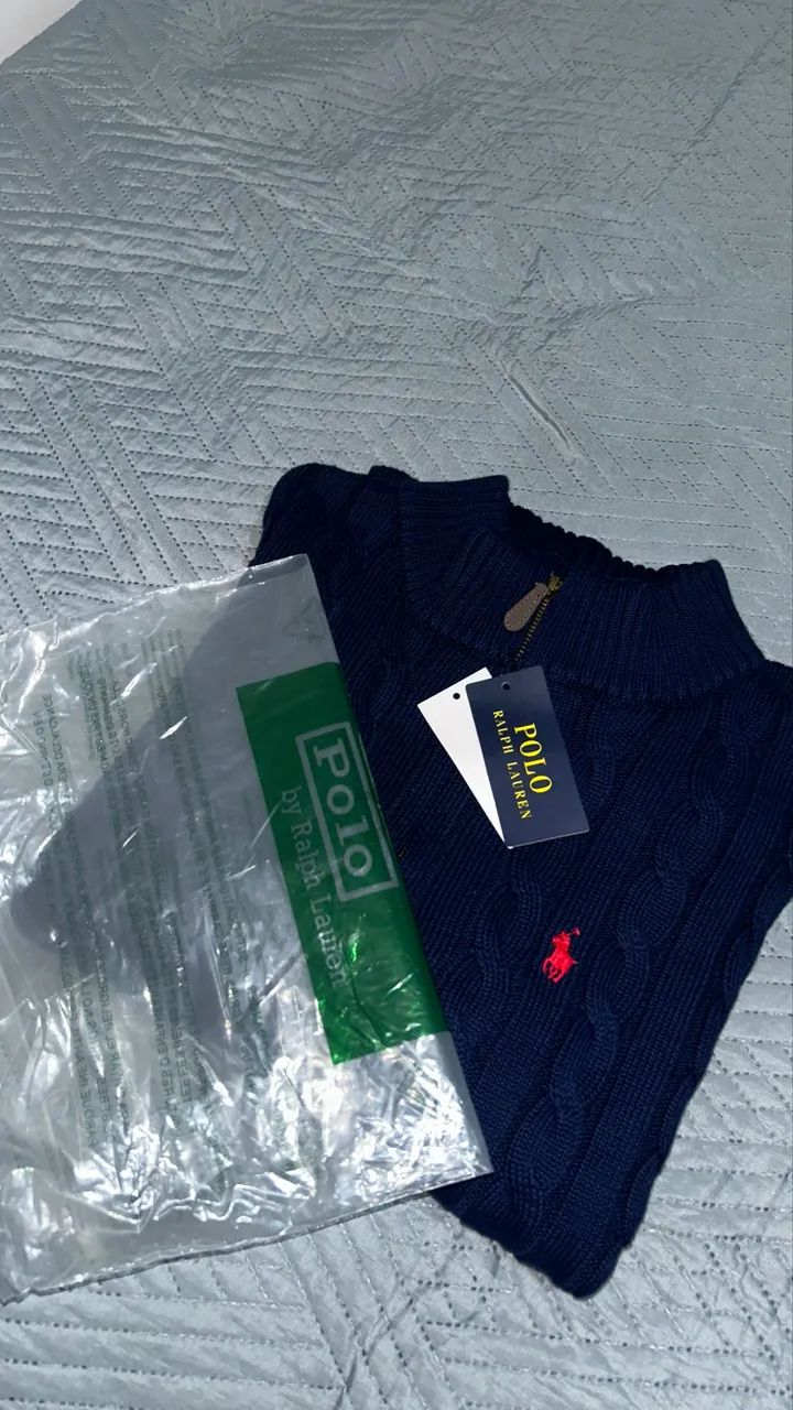 Suéter Quarter Zip Ralph Lauren Encomenda - Foto 4
