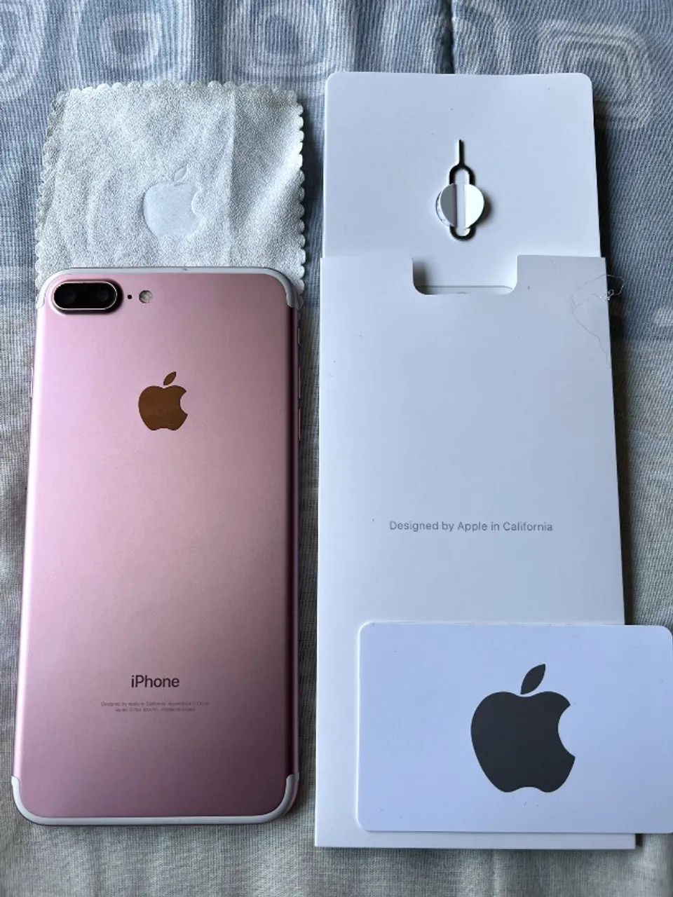 iPhone 7 Plus 256 GB Rose Gold com Caixa - Bem Conservado