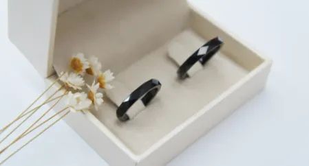 PAR DE ALIANÇAS DE TUNGSTÊNIO BLACK - 3MM DE LARGURA 