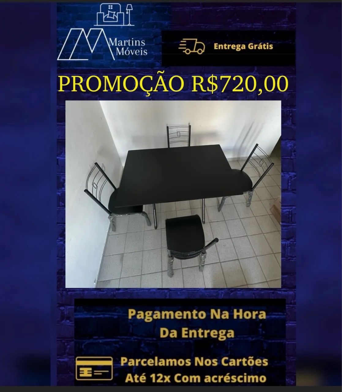 GRANDE PROMOÇÃO* CONJUNTO DE MESA 06 CADEIRAS  ENTREGA GRÁTIS ACEITA CARTÃO - Foto 2