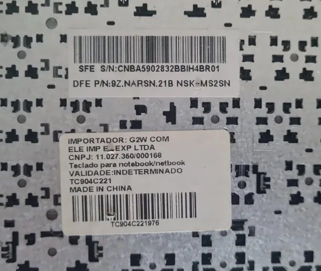 Teclado Notebook Samsung Original NSK-MS2SN ABNT2 Perfeito - Foto 3