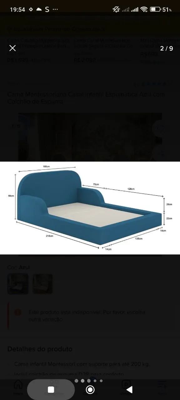 Cama de casal infantil montessoriana  - Foto 4