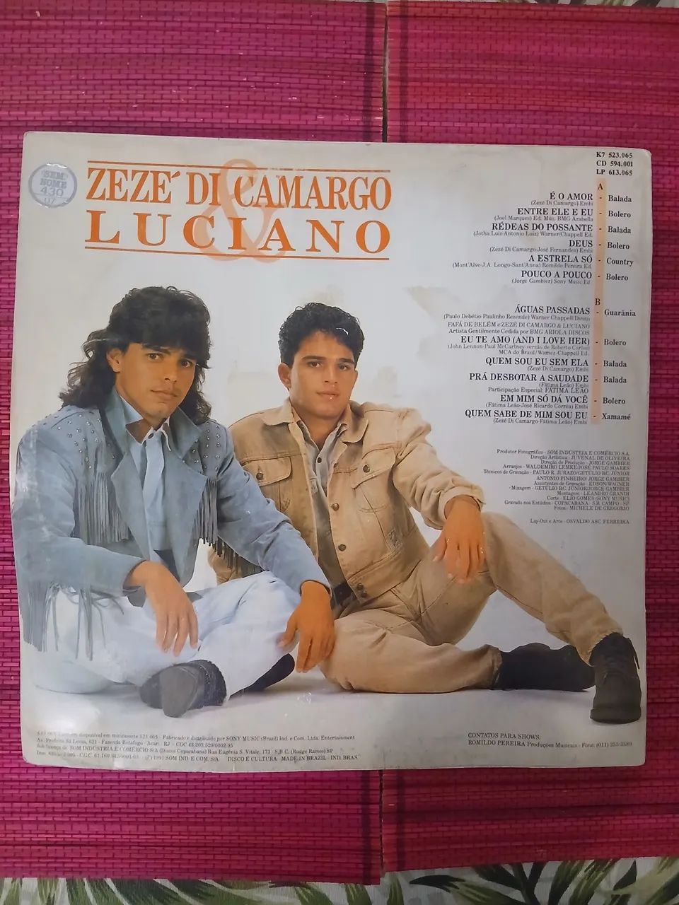 Lp Zezé di camargo e Luciano usado - Foto 2