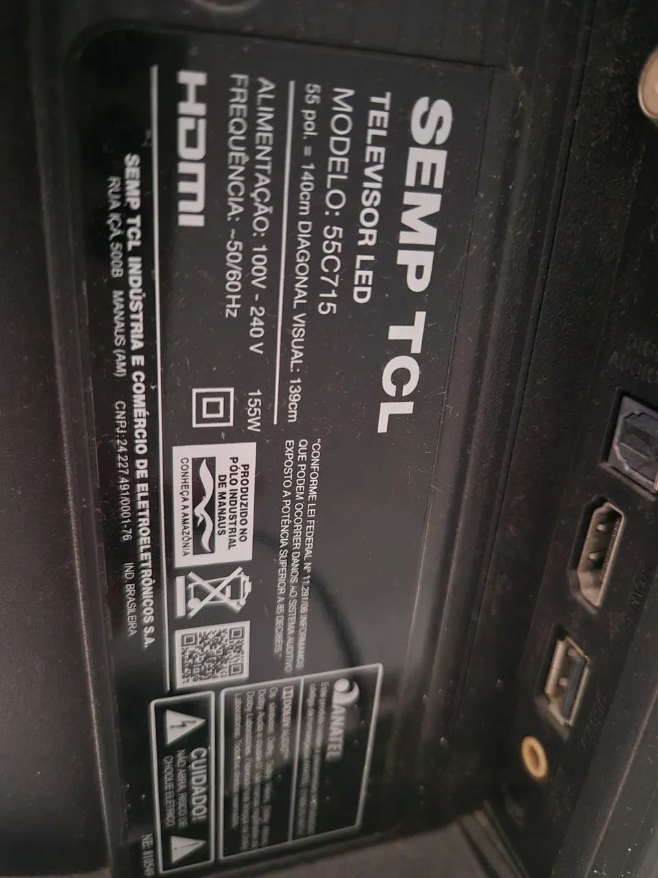 Tv tcl 55" polegadas - Foto 4