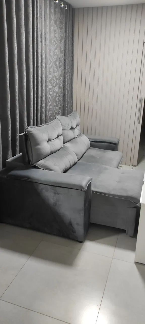 Vendo sofá reclinável novo  - Foto 2