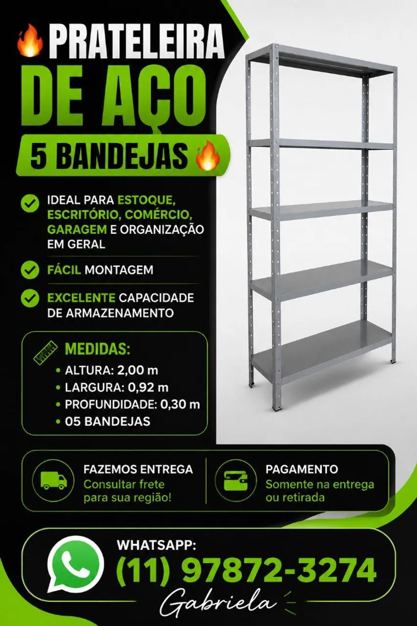 Prateleira de aço 