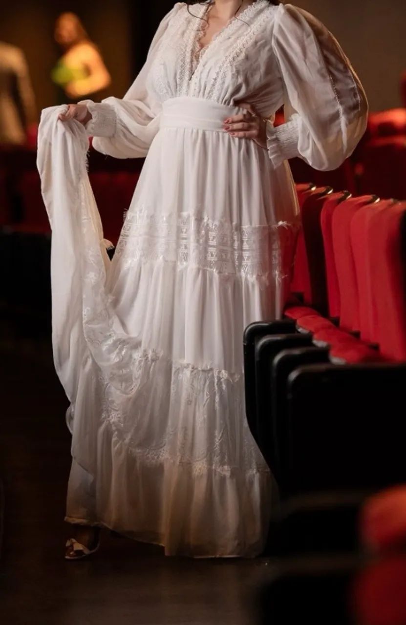 Vestido Branco Longo  - Foto 2