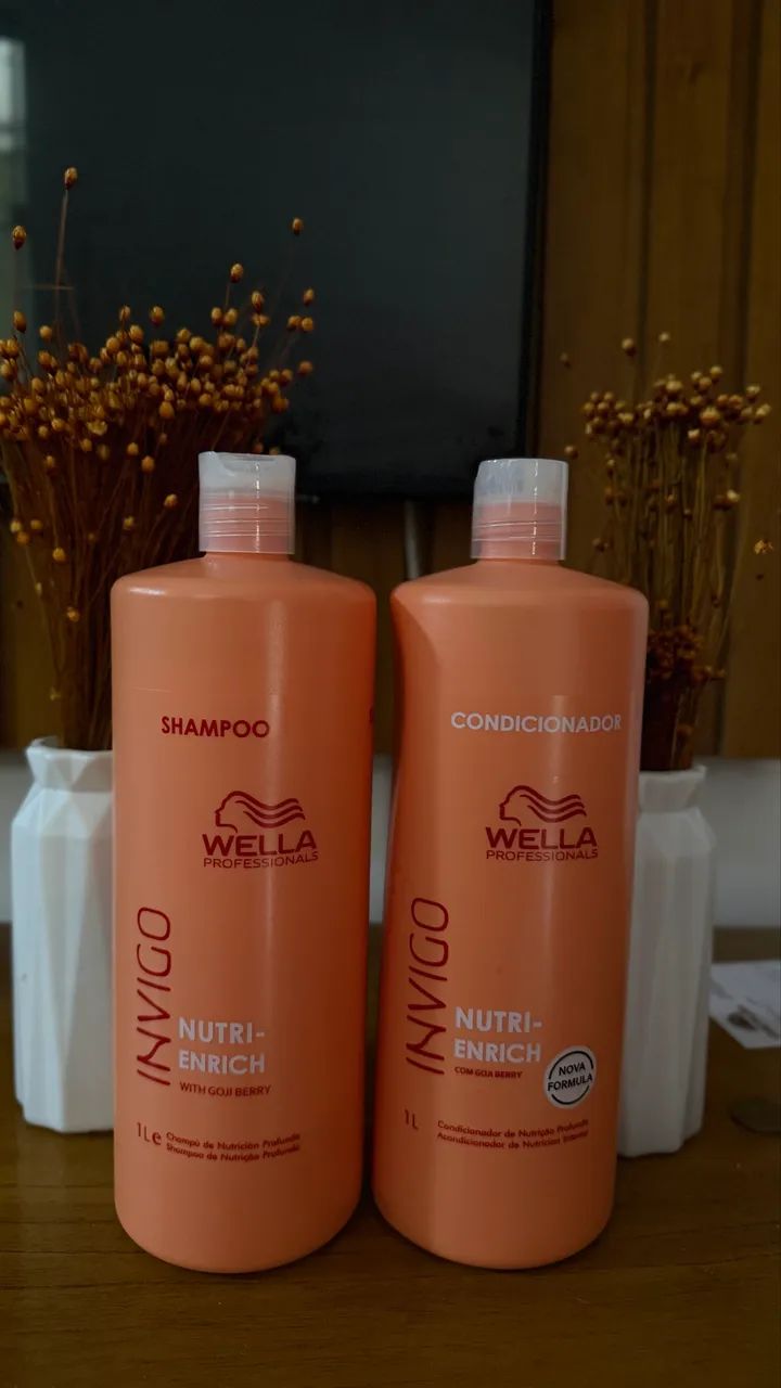 Shampoo e condicionador Wella 