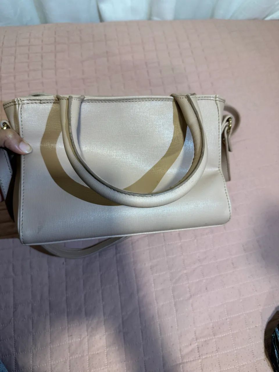 Bolsa Carmen Steffens Original- Cor nude/bege/marrom - Foto 5