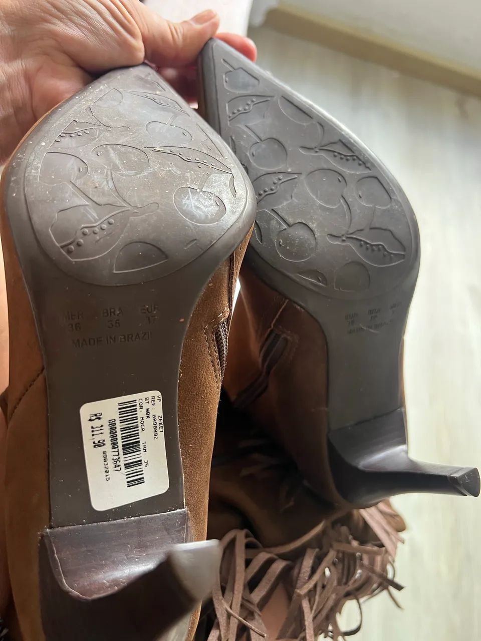 Bota de couro Zeket nº 35 - nova - Foto 3