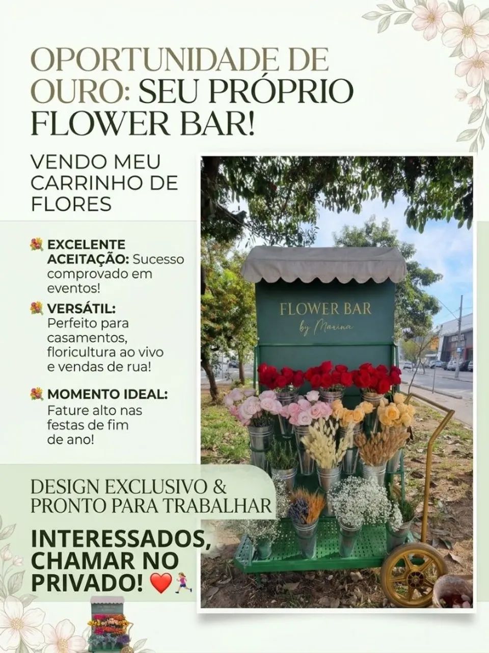 Carrinho Flower bar 