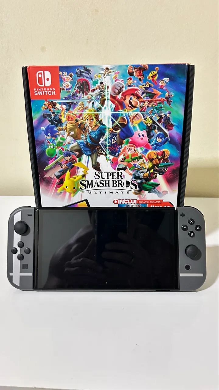 Nintendo Switch OLED bundle super smash bros completo com Nintendo Switch OLED bundle super smash bros completo com