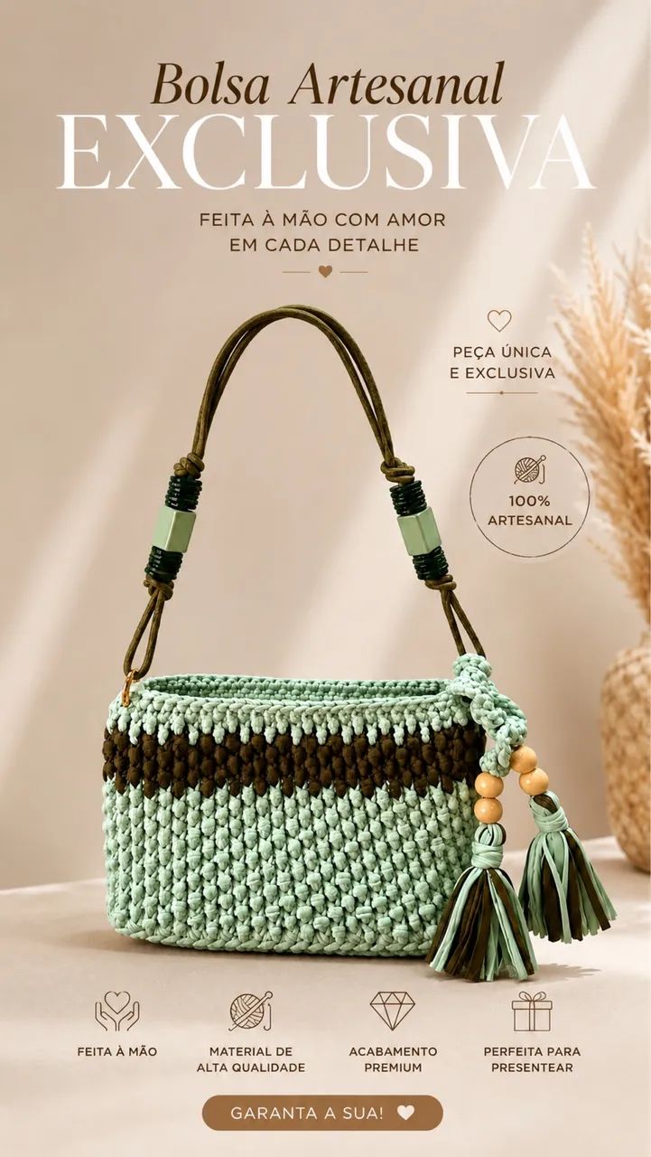 Bolsa de Crochê 