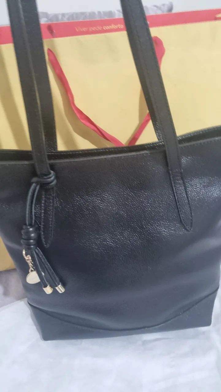 Bolsa de couro Usaflex elegante versátil  - Foto 4