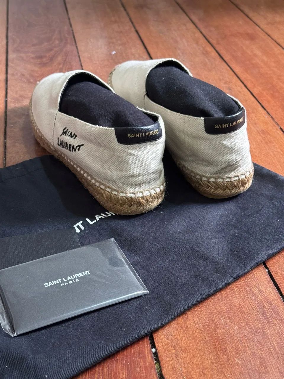 alpargata original saint laurent espadrille - Foto 4