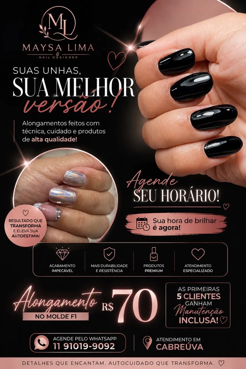 Alongamentos de unhas em gel, molde f1