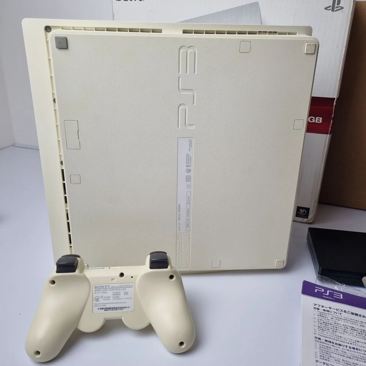 487- CONSOLE PS3 SLIM BRANCO JP- DESBLOQUEADO - Foto 5