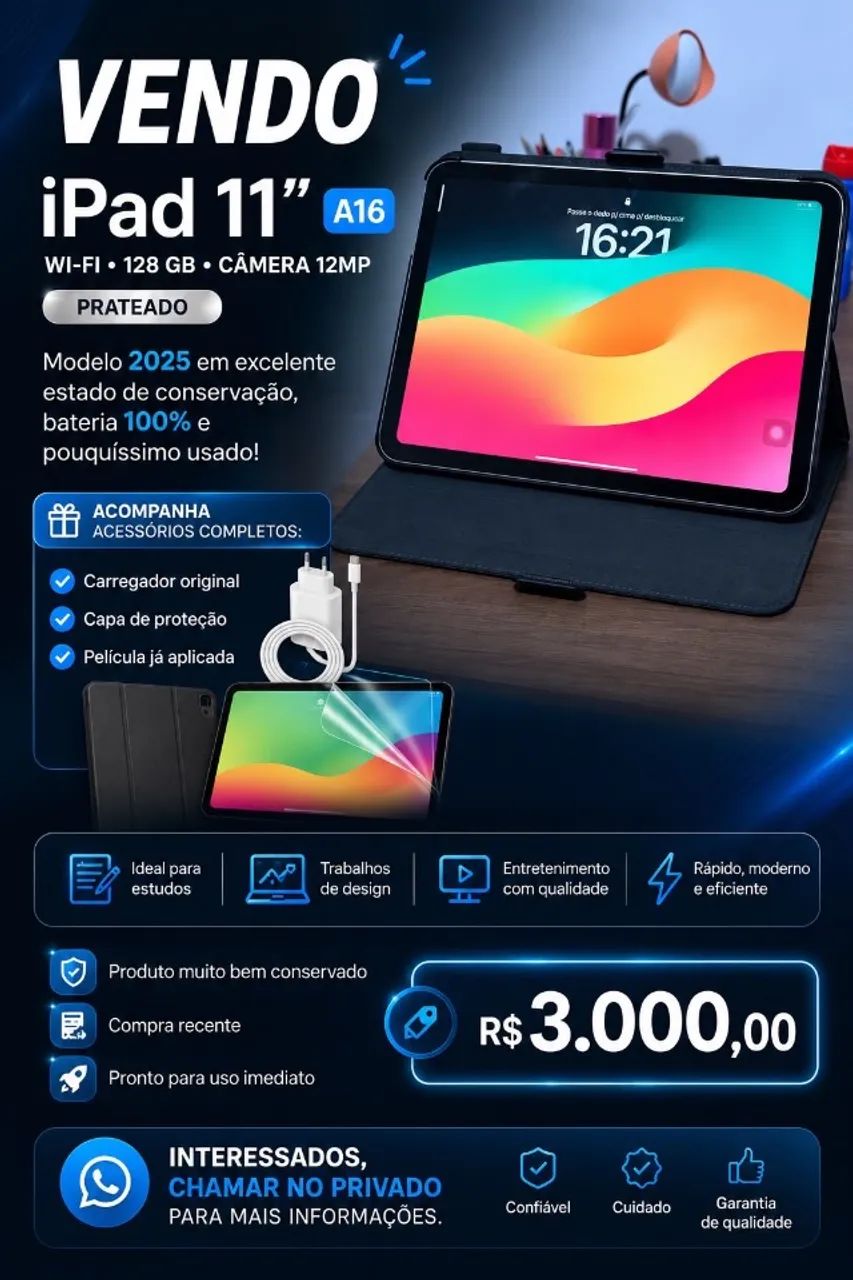 iPad A16 11? 128gb 