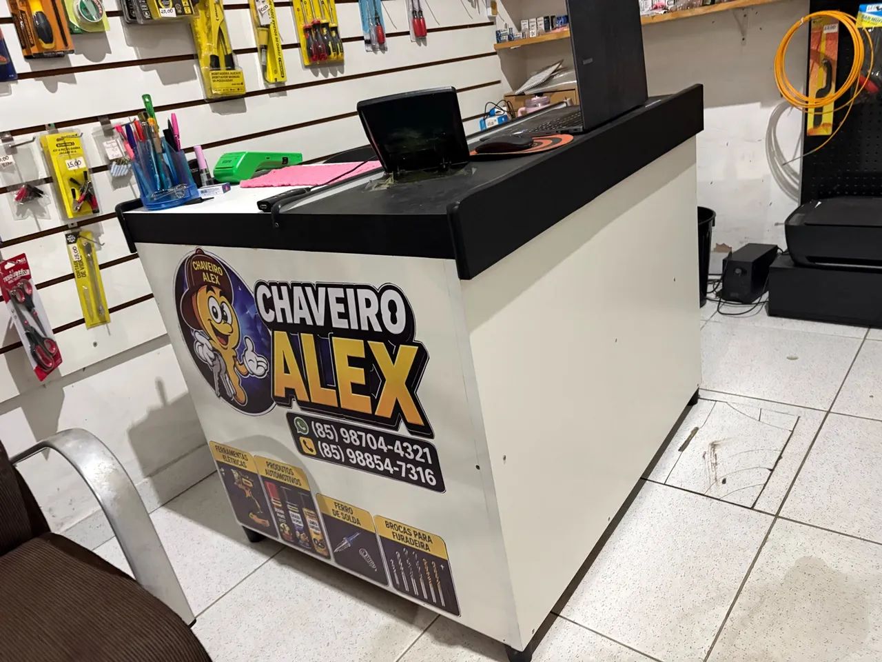 Balcão de caixa com gaveta em L  - Foto 3
